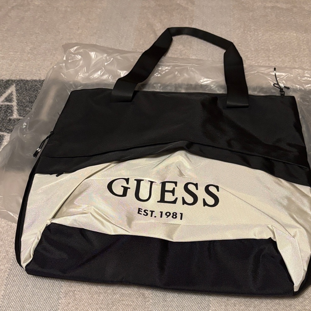 GUESS Monochrome Duffel Bag